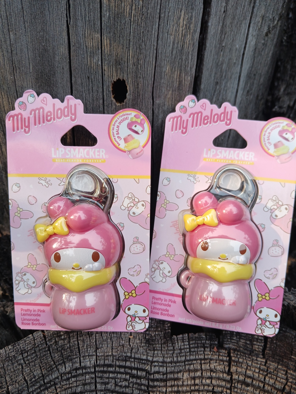 NEW Lip Smacker My Melody Pretty in Pink Lemonade Lip Balm Set of 2